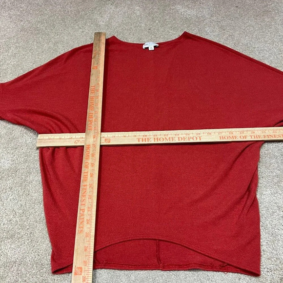 Jun Ivy Light Sweater Orange 3/4 Sleeve Women's Size XS Oversize - Picture 2 of 11